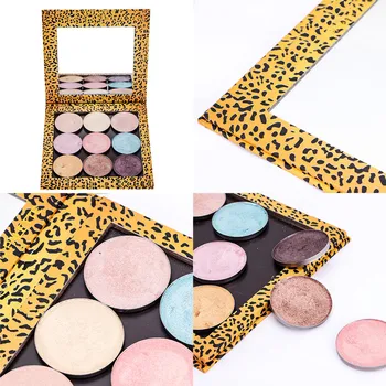 

Empty Eyeshadow Magnetic Palette DIY Leopard Foundation Powder Makeup Replaceable Palette Eye Shadow Tray Holder Box Case New#y2