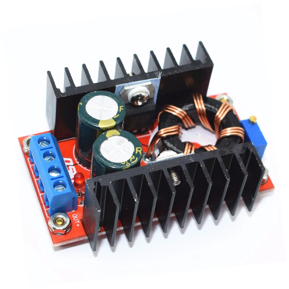 150W DC-DC Boost Converter Step Up Adjustable Power Supply Module 10-32V To 12-35V 10A Laptop Voltage Charge Board Module