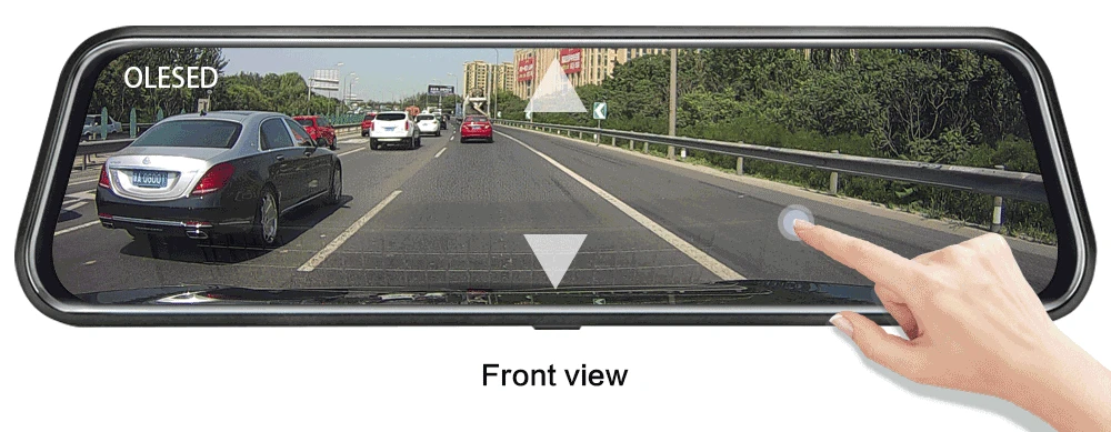 Dash cam 1" СТРИМ медиа Автомобильное зеркало заднего вида DVR зеркало супер ночное видение 1080P Автомобильная камера Две камеры видео рекордер Dash cam