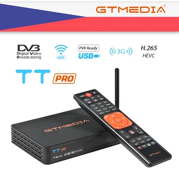 

GTMEDIA TT PRO DVB-T2/Cable Set top box HD Digital TV Tuner Receptor 1080P +2 Years 5 LINES support Russia Spain Italy satellite
