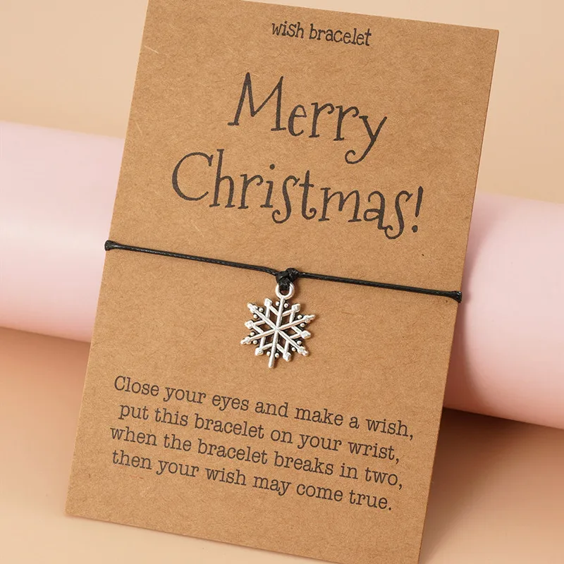 Merry Christmas A Christmas Wish For You Star Charm Wish Bracelet & Envelope 