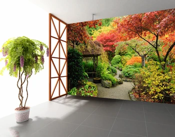 

[Self-Adhesive] 3D Tree-lined Path 6426 Wall Paper mural Wall Print Decal Wall Murals
