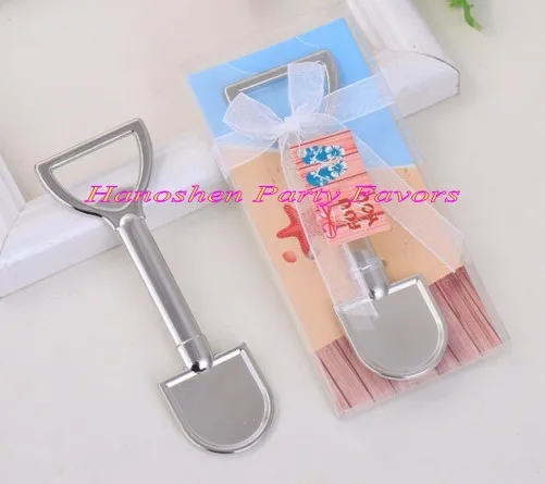 

(25 Pieces/lot) Garden themed wedding souvenirs of Shovel Bottle Opener for beach wedding gifts and bridal shower favors