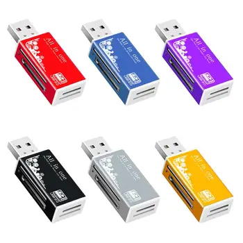 

Multifunctional USB 2.0 Micro-SD/TF/CT/MS/SDHC/MMC Memory Card Reader Adapter Flash Drive Smart Memory Card Reader