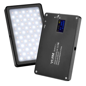 

96 LED Makeup OLED Display Camera Mini Video Magnet Adsorption Practical Studio Aluminum Photography Light Dimmable Ultra Thin