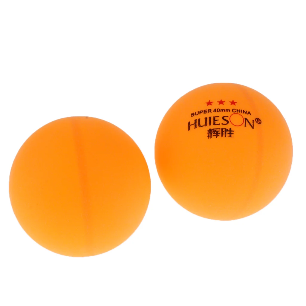 100Pcs Durable 3 Star 40mm Table Tennis Balls Ping Pong Training Practice Ball (50Pcs White + 50Pcs Orange)