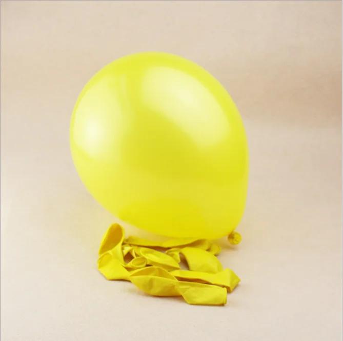 Yellow 50 шт./лот 10 дюймов 1,5 г перламутровые латексные шары с днем рождения вечеринки свадьбы рождества украшения Детские игрушки Воздушные шары воздушные шары - Цвет: Yellow