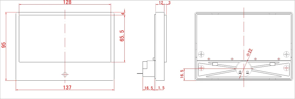 VU Meter Post Power Level Meter Audio DB Header White Backlight P-134 Rear Amplifier