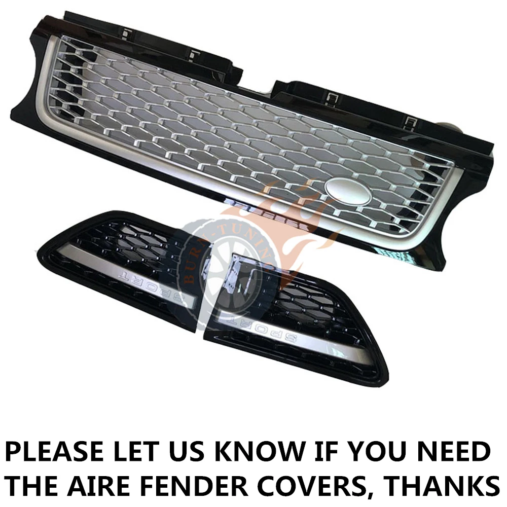 Шестигранная сетчатая решетка ABS для Land Rover Range Rover 2006-2013 Air Fender обновление переднего бампера гоночные решетки капот Гриль - Цвет: PICK YOUR OWN
