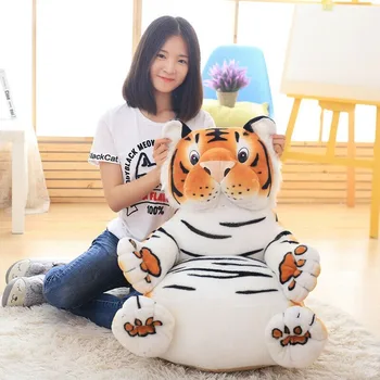 

60cm/23.6inches Cute Simulation Tiger Leopard Sofa Duck Animal Tatami Cushion Plush Birthday Gift Rewards Cute
