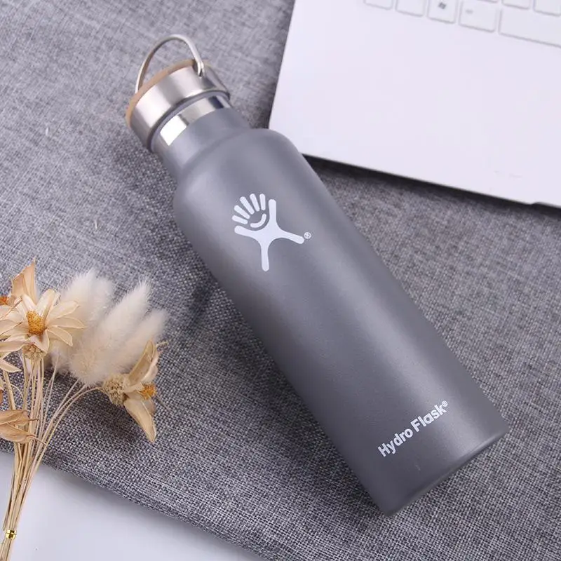 Tumbler Flask Vacuum Portable Insulated Flask Stainless Steel Water Bottle Wide Mouth Outdoors Sports hydro Bottle 18/21/24oz