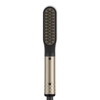

Portable Men's Straight Hair Comb Wet And Dry Multi-Function Hair Staightener Brush Heats Up Beard Style Comb For Men