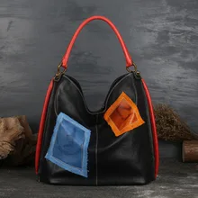 Новая модная кожаная большая сумка первый слой кожаная женская сумка роскошная женская сумка женские дизайнерские сумки mujer