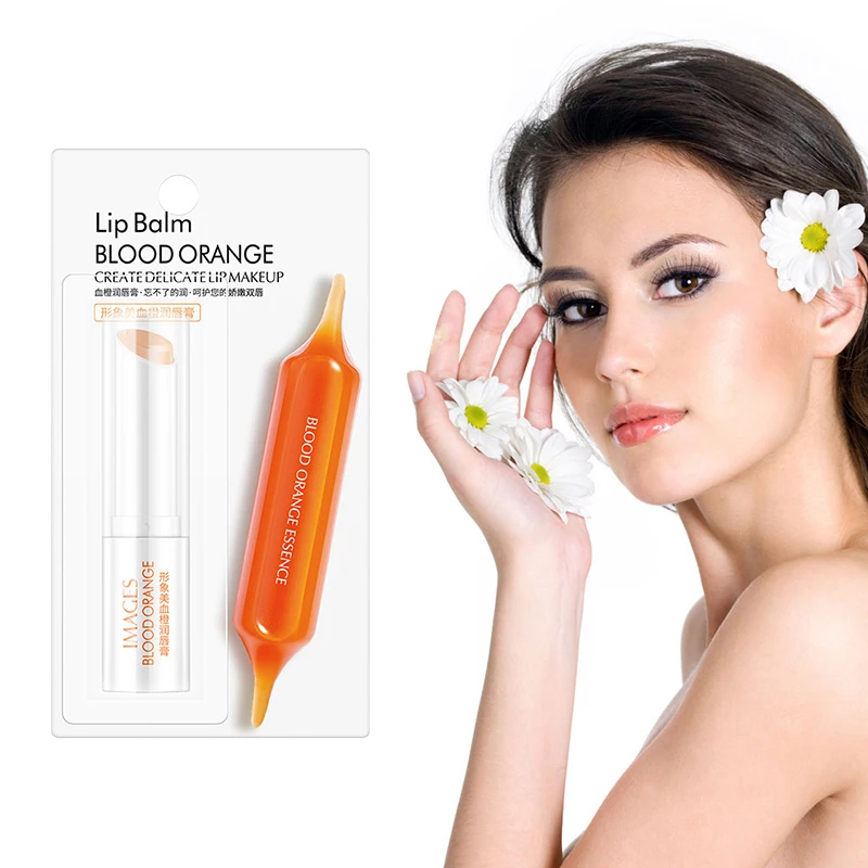 Изображения крови апельсиновый бальзам для губ увлажняющий помада лица против