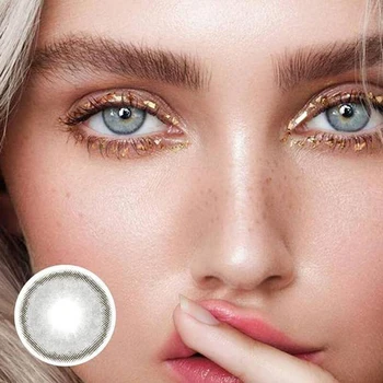

1 Pair 9 Style Lenses Contact Colored Contacts Lenses Yearly Use Cosmetic colored Contact Lens Eye Color Sunset Brown Eyes