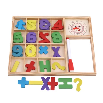 

Children Math toys Wooden Multifunction Digital Learning Box Kids Toys Learning Mathematics For Children Drop Shipping