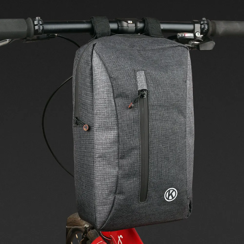

Cycling Accessories Bicycle Handle Bag Waterproof Outdoor Top Tube Road Bike Front Oxford Cloth Basket Portable Large Capacity
