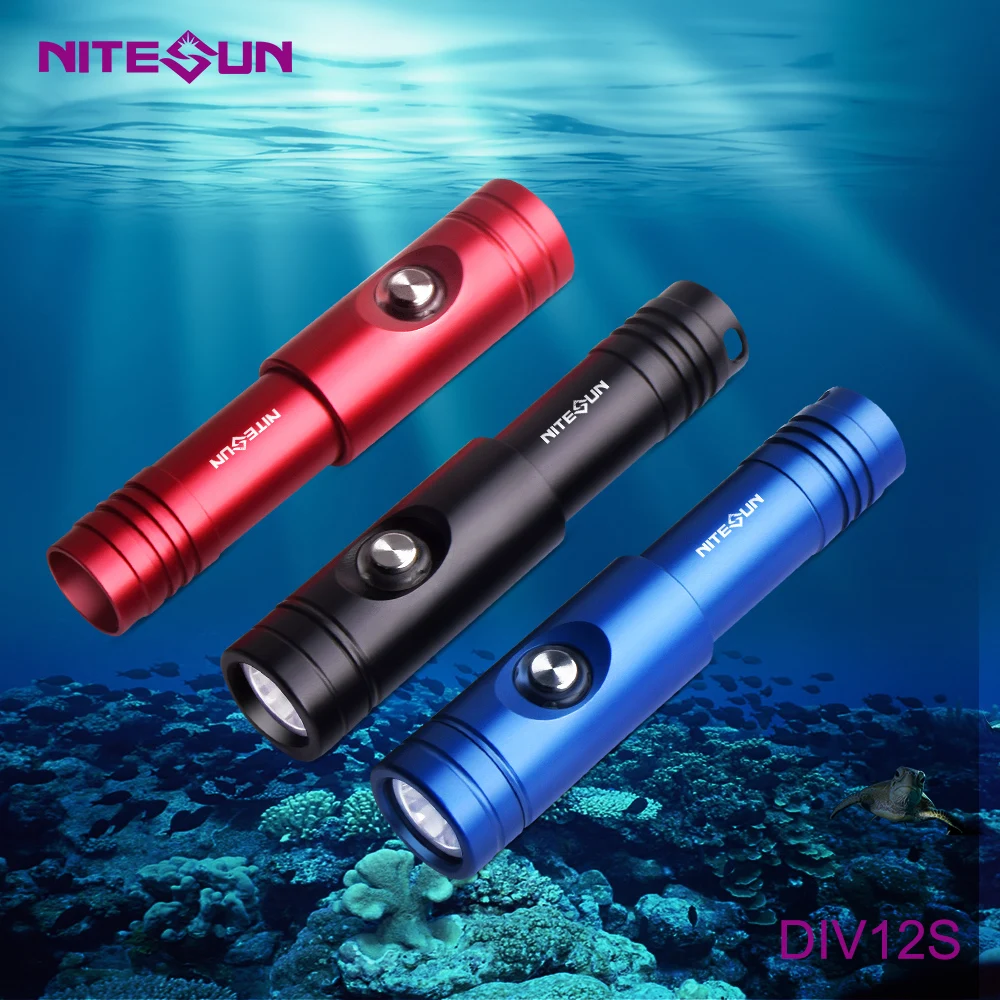 Фото Вссветильник для дайвинга NITESUN DIV12S, 1 * CREE XM-L2(U4), светодиодсветодиодный макс. дальность луча 1050 люмен, 250 м, водонепроницаемый фонарь для дайвинга №5