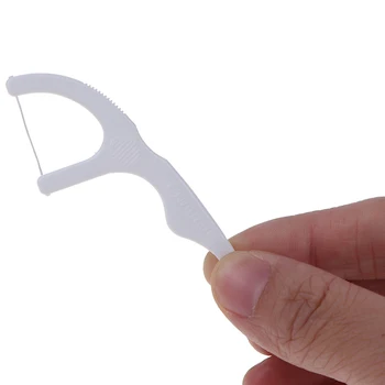 

30Pcs/Pack Adult Interdental Brushes Oral Hygiene Dental Floss Flosser Sticks White Color Tooth Picks Teeth Plaque Remover