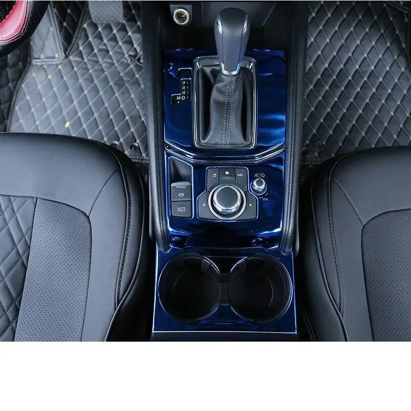 Автомобильный модифицированный хромированный автомобильный оконный колпачок, кнопка переключения передач, аксессуары для интерьера, декоративные молдинги, Чехлы 18 19 для Mazda CX-5 - Название цвета: Number 7