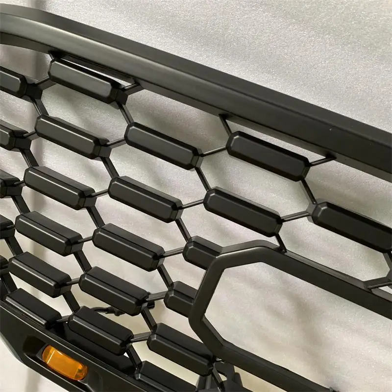 Авто Внешняя часть Модифицированная Передняя ABS сетка маска планки крышка гоночная решетка гриль подходит для HILUX VIGO 2012- гриль машина пикап