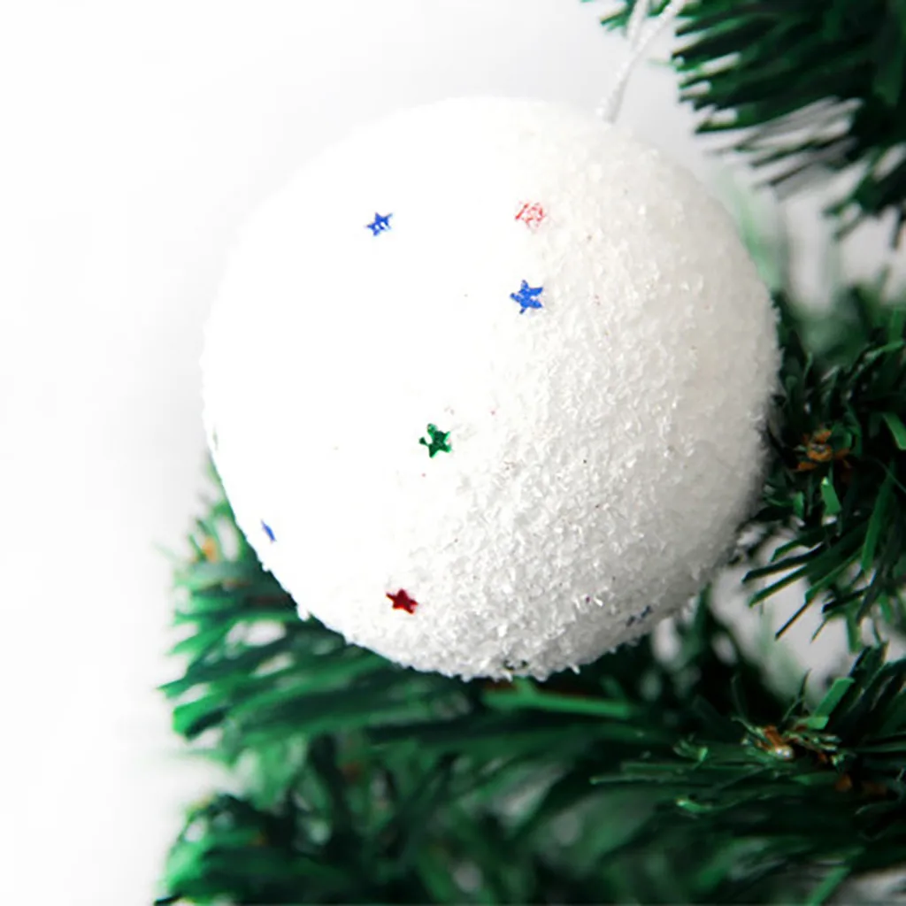 Рождественская елка украшение шар 6 см пузырь звезда Рождественский шар кулон 6 упаковка Рождественский декоративный шар пена домашний декор