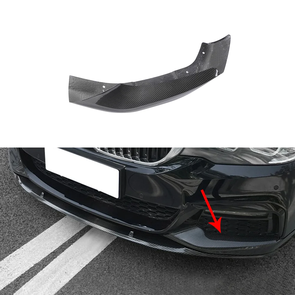 

Real Carbon Fiber Car Front Bumper Splitters for BMW 5 Series G30 G31 540I M-Sport 2017up