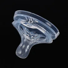 Милый ребенок новорожденных мягкий безопасный силикон соска прозрачные гибкие запасные аксессуары для широкого рта бутылки молока