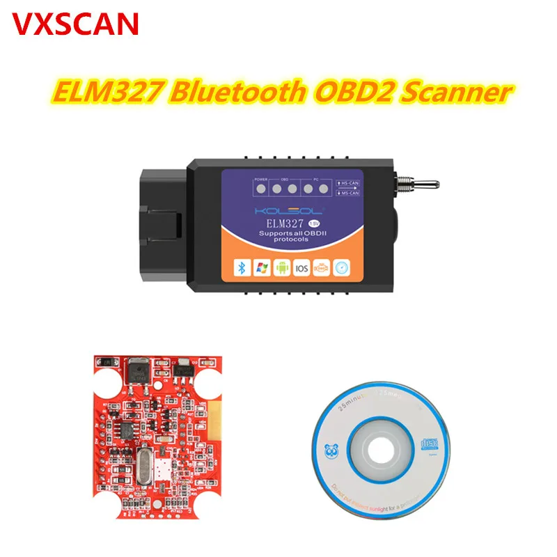 KOLSOL ELM327 USB V1.5 с переключателем модифицированный для Ford ELMconfig Forscan CH340+ 25K80 чип HS-CAN/MS-CAN - Цвет: Белый