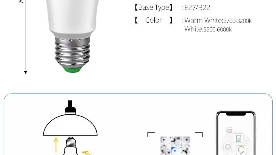 Светодиодный смарт-лампочка WiFi светильник для кухни и спальни с регулируемой яркостью умная лампа совместима с Alexa Google Home светодиодный Bluetooth APP RGB волшебная лампа