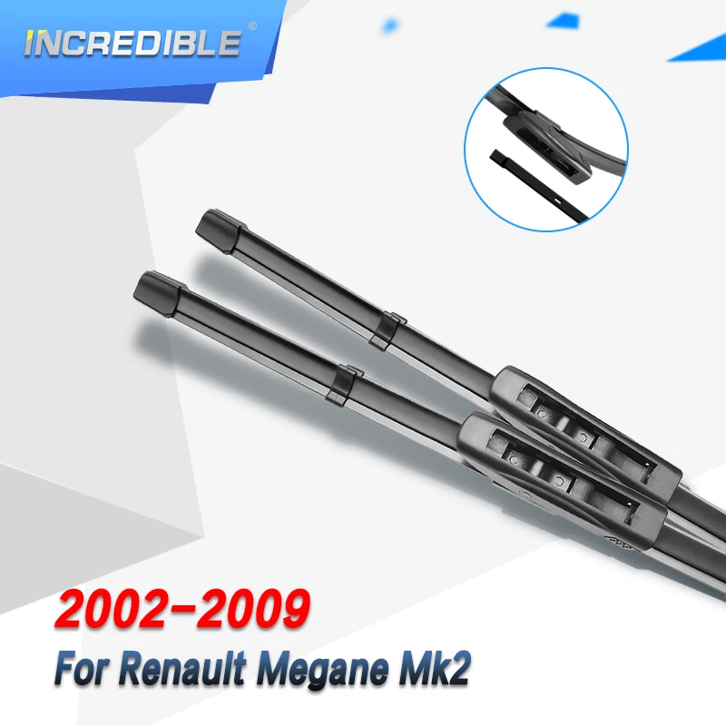 Невероятный стеклоочистителей для Renault Megane Mk2 подходит штык/крючок оружия 2002 2003 2004 2005 2006 2007 2008 2009