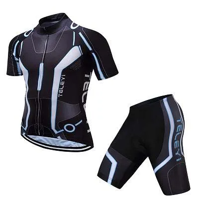 Jersey and Pants Мужская одежда для велосепидистов комбинезон летний мужской короткая велосипедная Майка набор Pro велосипедная Одежда Костюм Одежда MTB mallot спортивный комплект платье - Цвет: Jersey and Pants