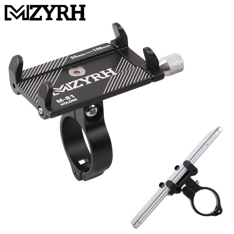 

Bike Phone Holder Adjustable Bracket Support Cradle Aluminum Alloy Handlebar Mobile Phone Clip