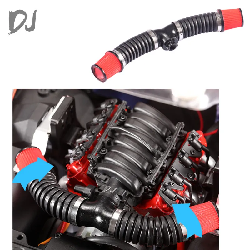 DJ V8 6.2L двигатель LS3 впускной воздушный фильтр для 1/10 RC Гусеничный автомобиль trx-4