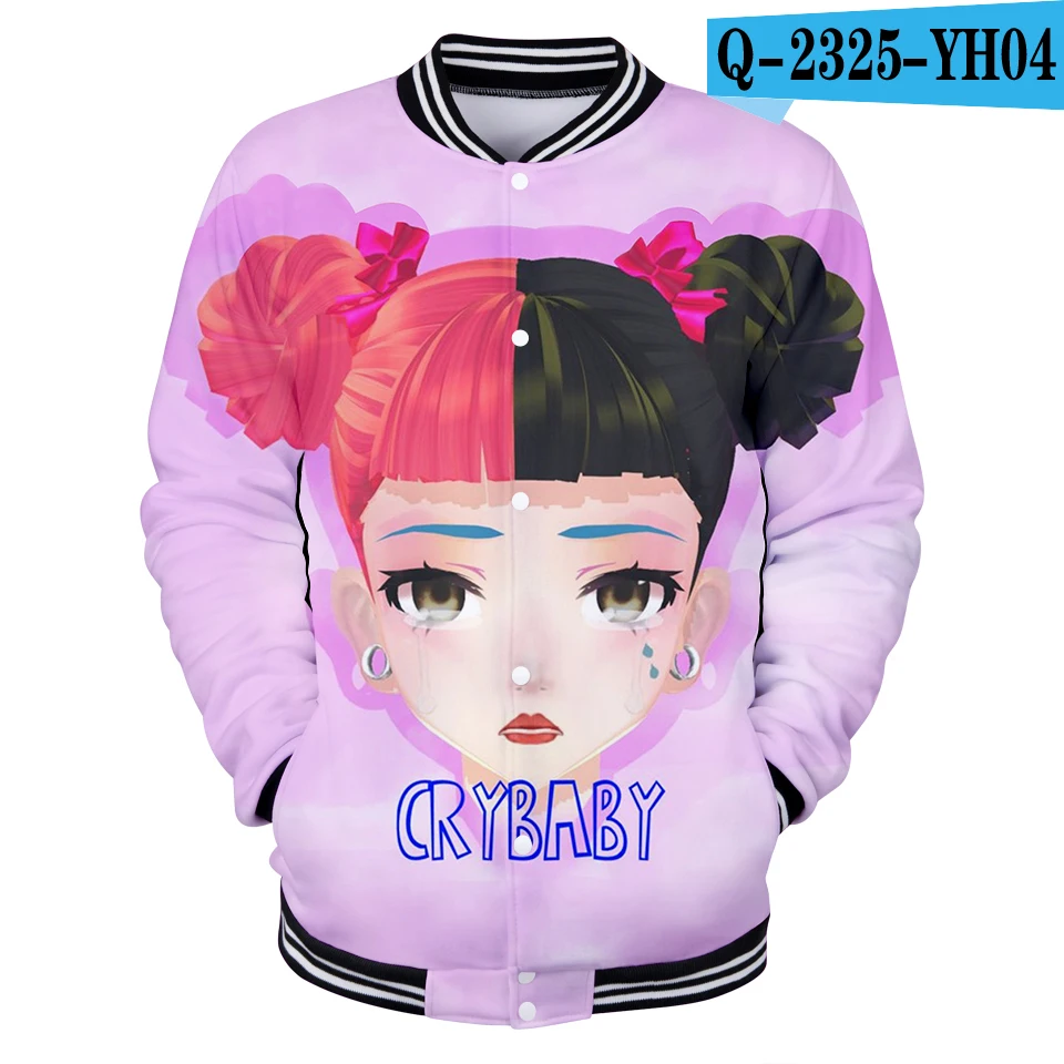 Cry Baby Мелани Мартинес унисекс для ролевых игр Удобная бейсбольная куртка модная куртка с длинными рукавами Повседневная - Цвет: Q2325