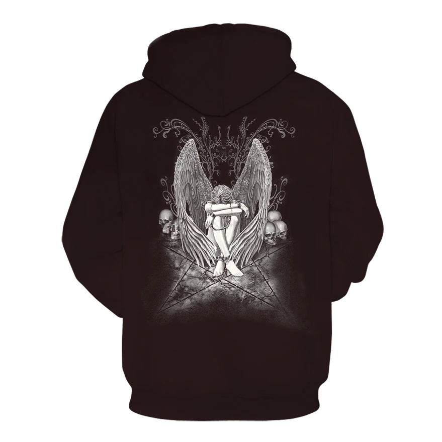 Waliicorners Skull Fake Punk Hip-hop Rock Two-piece Heavy Metal Hoodie Long-sleeved 3d Pullover Hoodie 13 H0f75e5dea03b4689850f0b6e7f2e47b8a