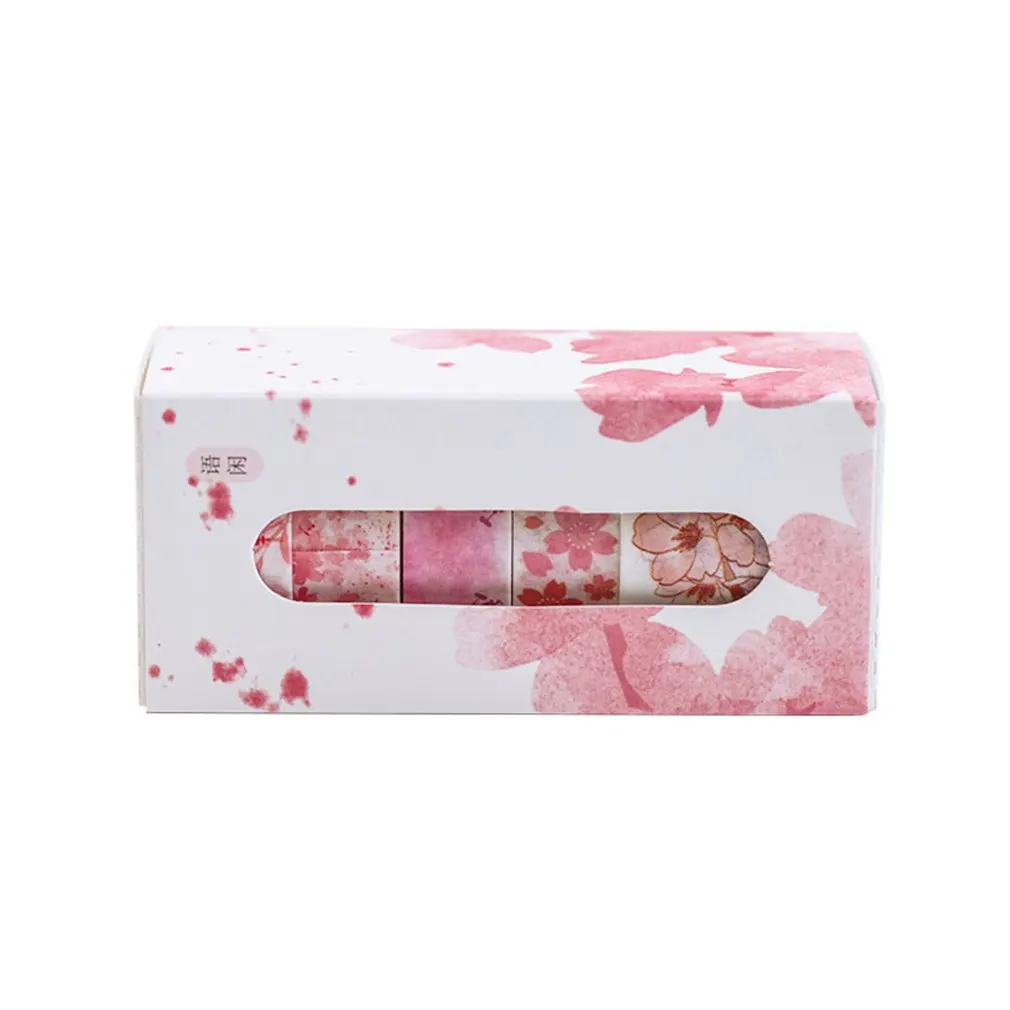

Flower Series Set And Paper Tape Fresh Hand Book Album DIY Decorative Stickers DIY Scrapbooking Masking Tape