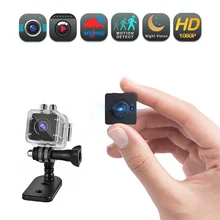 Водонепроницаемая портативная мини-камера, 1080P HD няня камера-камера безопасности для дома/серфинга/Сноркелинга/езды на велосипеде/кемпинга