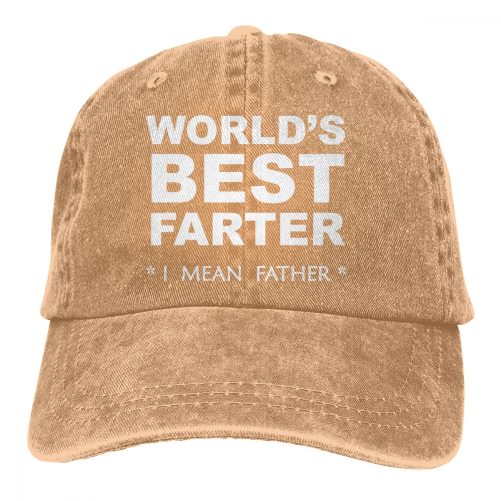Лучший в мире фартер I Mean Father Casquette черный унисекс Мужские Женские джинсовые бейсболка с ремешком кепки Регулируемая шляпа для гольфа папа - Цвет: Хаки