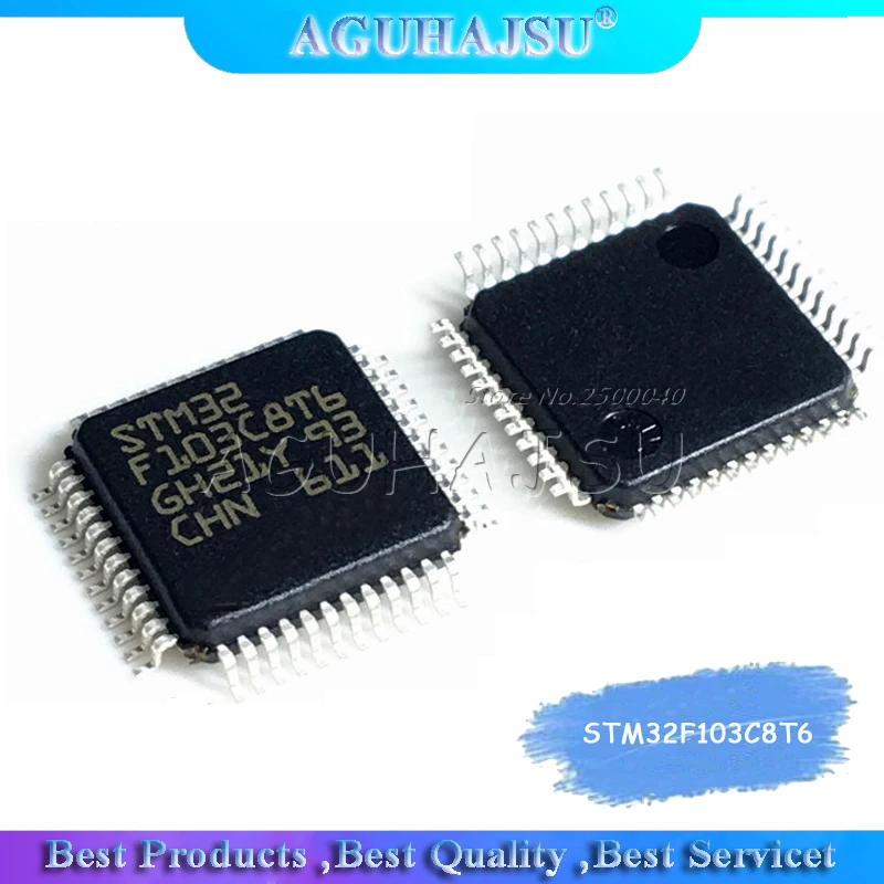 1 шт. STM32F103C8T6 STM32F103 LQFP-48 микроконтроллер чип 64K флэш-память | Электронные компоненты