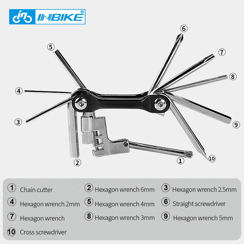 10 в 1 универсальный инструмент для ремонта велосипеда|chain cutter|bike chain cutterwrench bicycle |