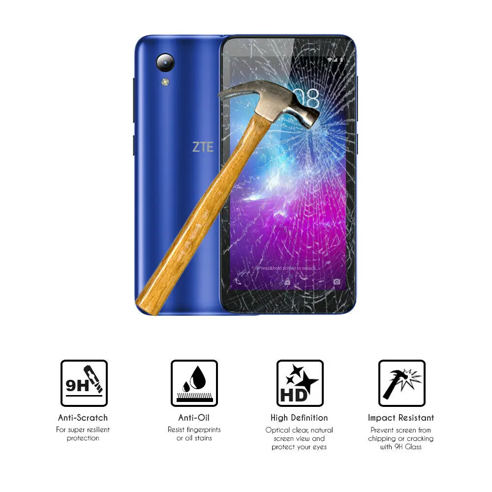 

For ZTE Blade L8 Tempered Glass Screen Protector Glass Protective Film ZTE Blade A3 2019 L8