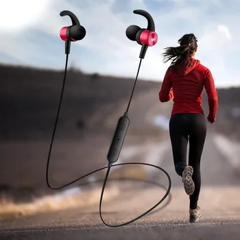 

gift wireless Bluetooth headset magnetic suction sports music in ear subwoofer general sports headset