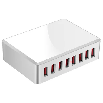 

LED 5 ports 8A 10W QC 3.0 chargeur USB Type C chargeur rapide de téléphone portable intelligent pour iPhone X XS Samsung S10 Hua