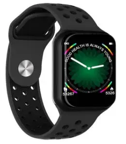 F8 Смарт-часы для мужчин для Apple Watch для женщин пульсометр кровяное давление спортивные часы фитнес-браслет Bluetooth Смарт-браслет - Цвет: Черный