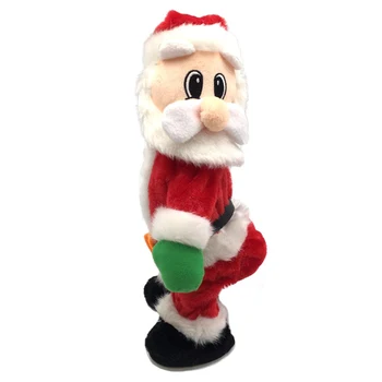 

Christmas New Year Gift for Children Electric Dancing Santa with Sing Musical Twisted Hip Santa