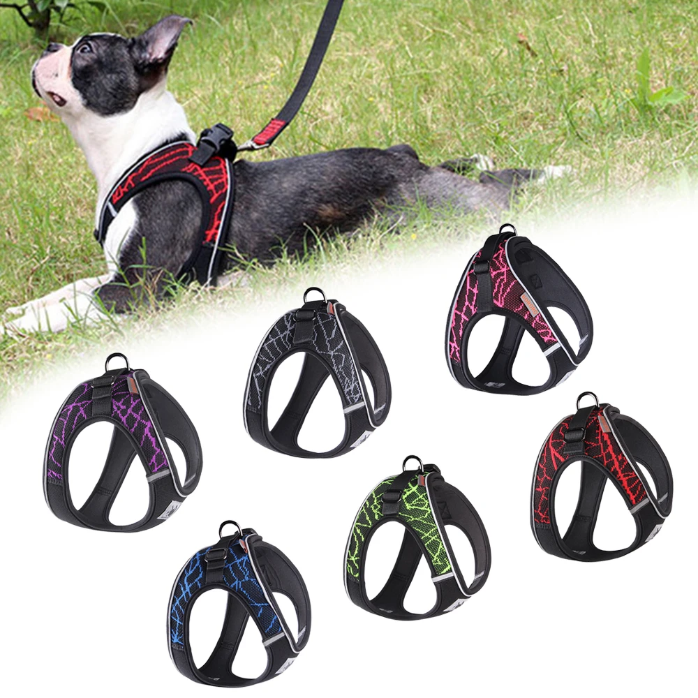 

Pets Dog Harness Outdoor Chest Vest Harness Reflective Dogs Harnesses Stability Dog Soft Chest Vest Harness Sport Haulage Rope