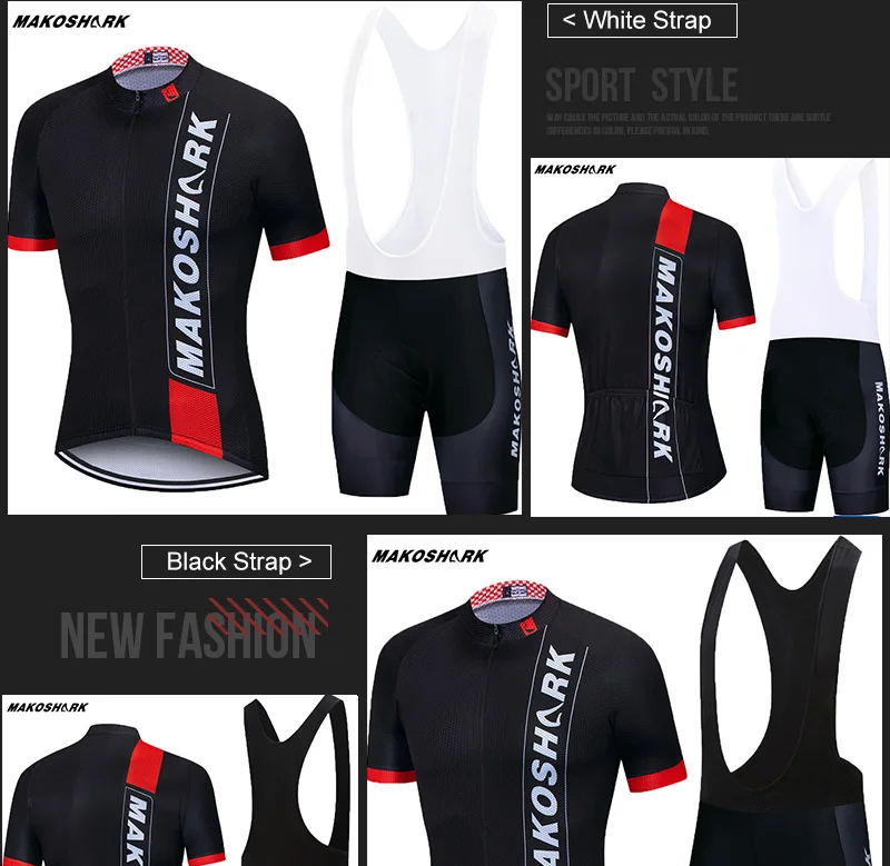 MAKOSHARK велосипедная одежда комплект из Джерси для езды на велосипеде Ropa Ciclismo мужская езда на велосипеде летняя с коротким рукавом Pro велосипедная одежда из Джерси для горного велоспорта костюмы
