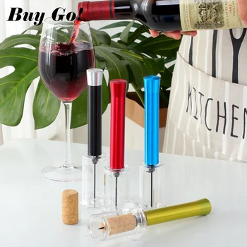 

Air Pressure Type Wine Bottle Opener Stainless Steel Pin Type Bottle Pumps Corkscrew Cork Out Tool Red Wine Opener
