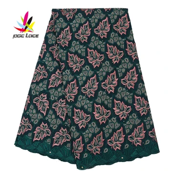 

Swiss Voile Cotton Fabric from Swisszerland Latest African Swiss Double Lace Red Embroidery Fabric Floral Tulle Mesh AMY2768B